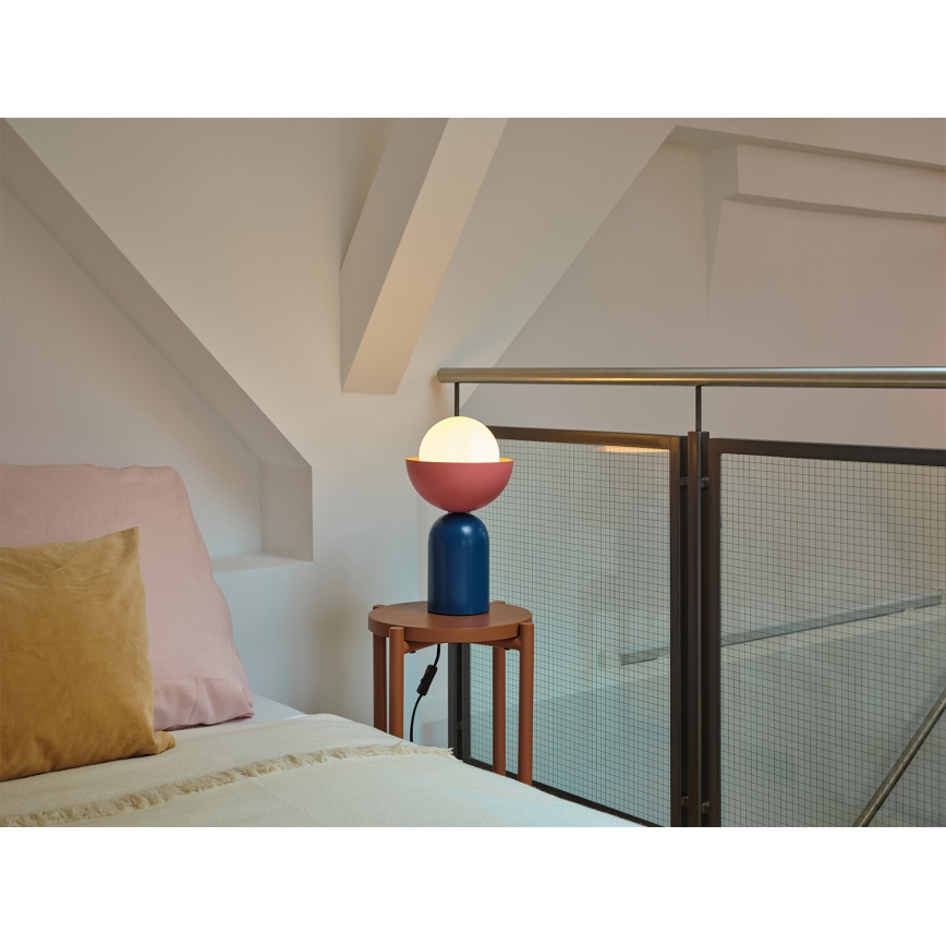 Osram - Stona lampa DECOR BOWL 1xE14/25W/230V plava/ružičasta