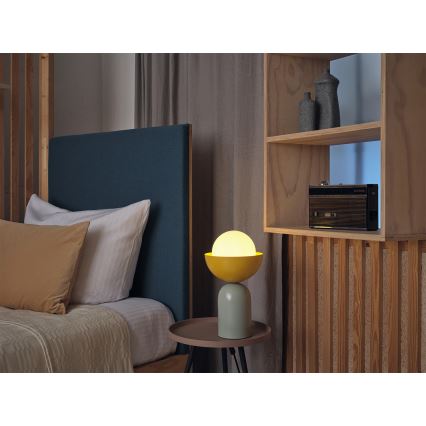 Osram - Stona lampa DECOR BOWL 1xE14/25W/230V zelena/žuta