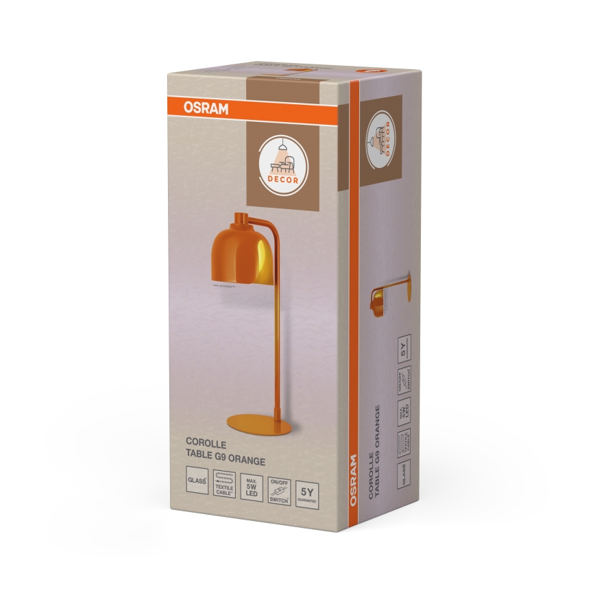 Osram - Stona lampa DECOR COROLLE 1xG9/20W/230V narandžasta