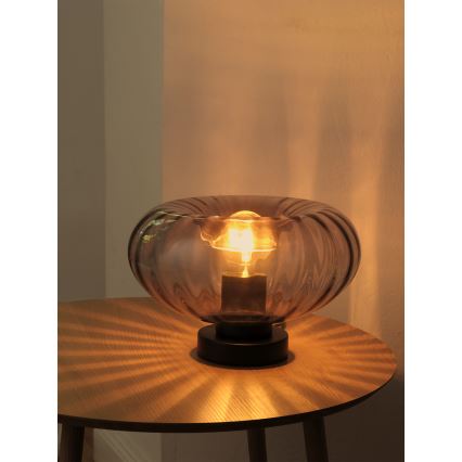 Osram - stona lampa DECOR SMOKE 1xE27/12W/230V crna/zadimljeno siva