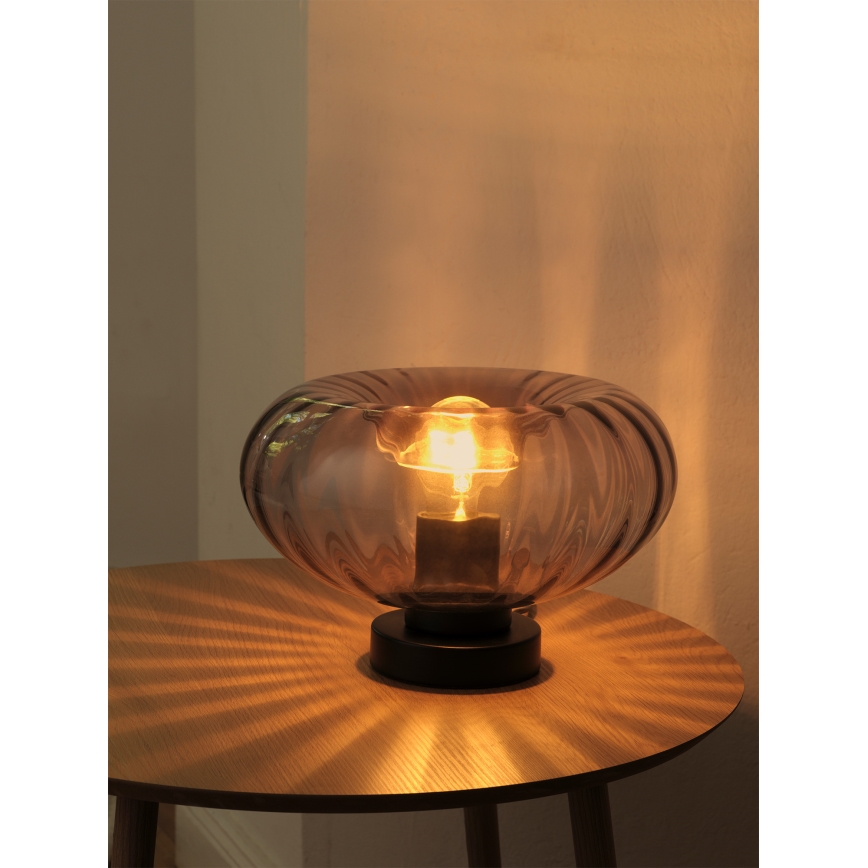 Osram - stona lampa DECOR SMOKE 1xE27/12W/230V crna/zadimljeno siva
