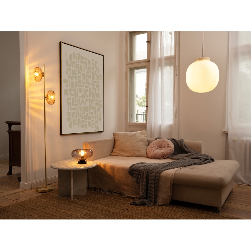Osram - stona lampa DECOR SMOKE 1xE27/12W/230V crna/zadimljeno siva