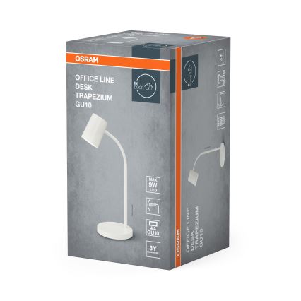 Osram - Stona lampa DESK LINE 1xGU10/9W/230V bela