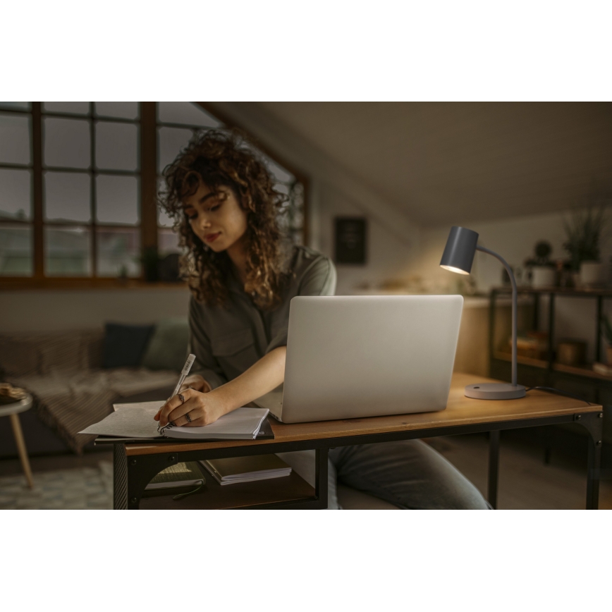 Osram - Stona lampa DESK LINE 1xGU10/9W/230V siva