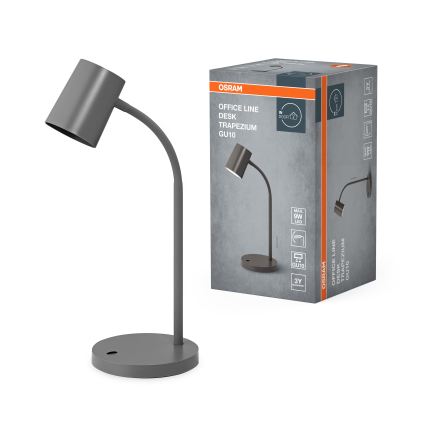 Osram - Stona lampa DESK LINE 1xGU10/9W/230V siva