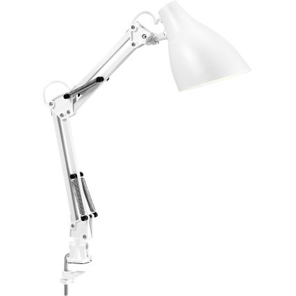 Osram - Stona lampa sa stezaljkom DESK LINE 1xE27/11W/230V bela