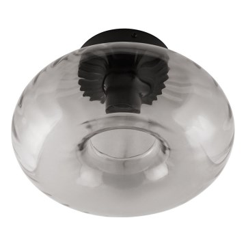 Osram - Stropno svetlo DECOR SMOKE 1xE27/12W/230V prečnik 28 cm crna/dimljeno siva