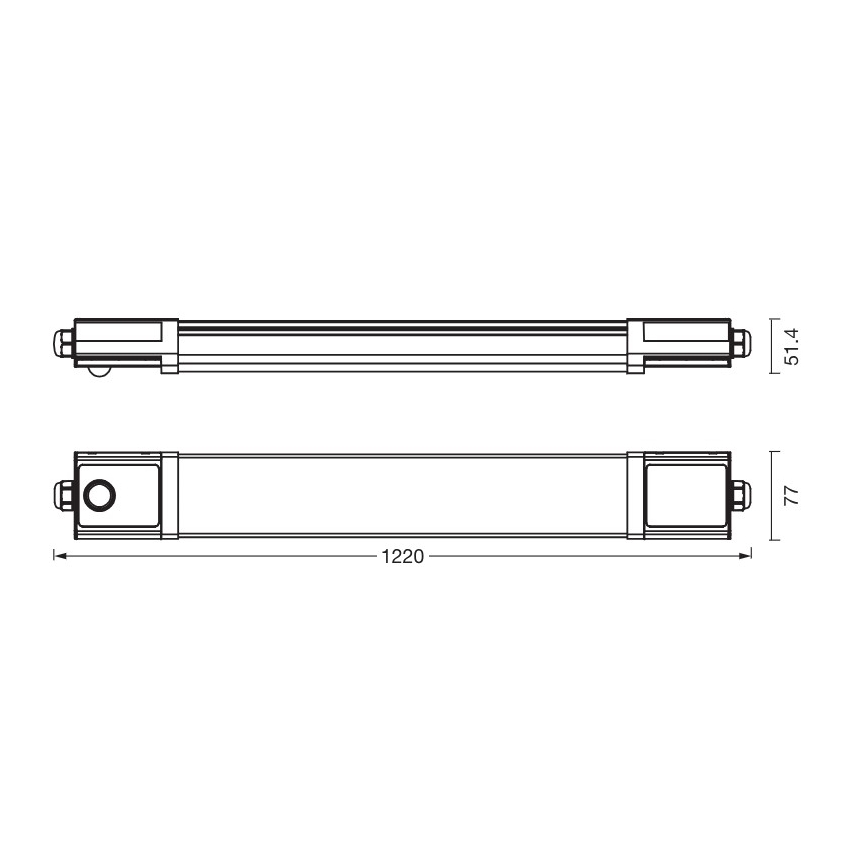 Osram - LED tehničko svetlo za fluorescentne cevi sa senzorom sumraka i pokreta SUBMARINE LED/36W/230V 122 cm IP65