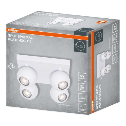 Osram - Ugradno spot svetlo SPOT SPHERAL 4xGU10/6W/230V belo