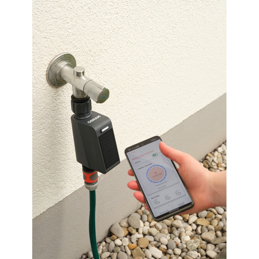 Osram - Ventil za navodnjavanje sa solarnim panelom SMART+ IP55 Wi-Fi