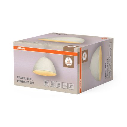 Osram - Viseći luster na sajli CAMEL BELL 1xE27/9W/230V prečnik 37,5 cm