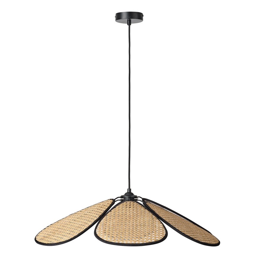 Osram - Viseći luster na sajli DECOR RATTAN 1xE27/15W/230V, prečnik 69 cm, bež/crna