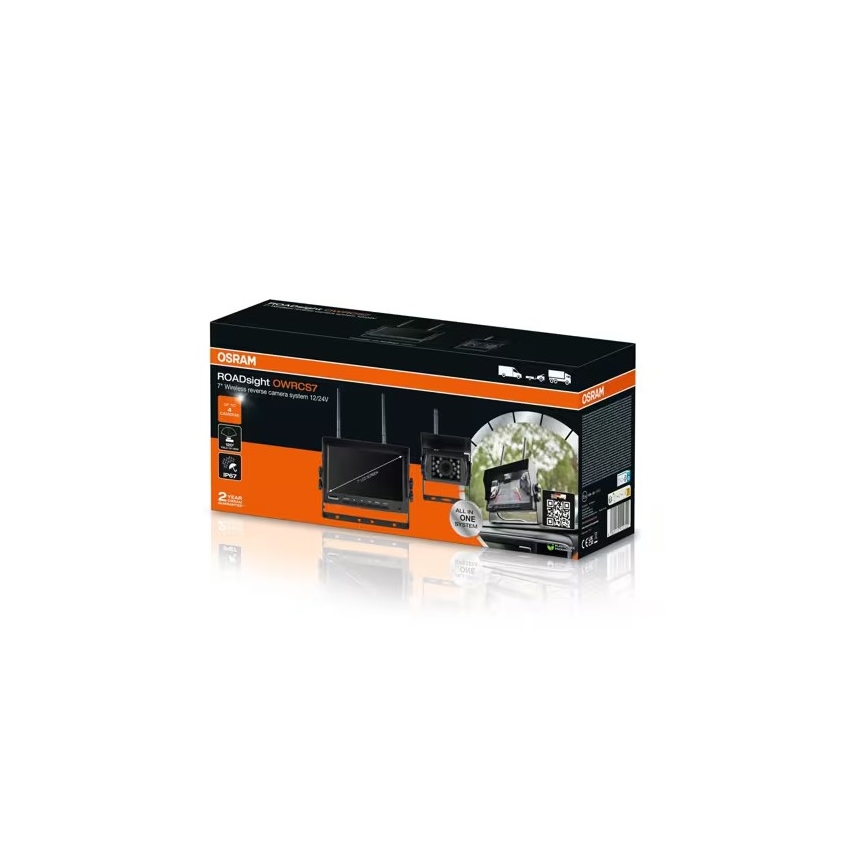 Osram - Zadnja kamera ROADSIGHT OWRCS7 Full HD 1080p 12/24V IP67