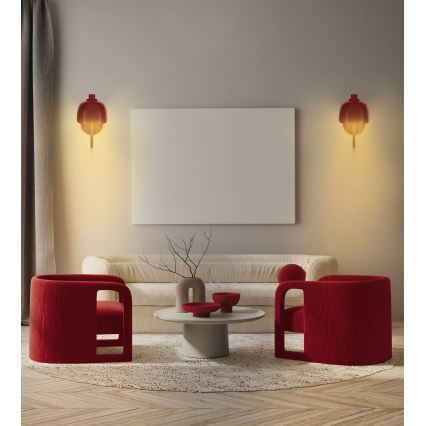 Osram - Zidna lampa DECOR COROLLE 1xG9/20W/230V crvena