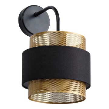 Osram - Zidna lampa DECOR HORNET 1xE27/10W/230V crna/zlatna