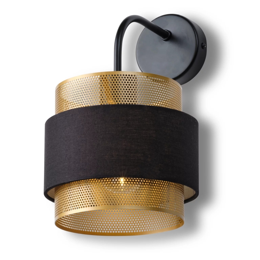 Osram - Zidna lampa DECOR HORNET 1xE27/10W/230V crna/zlatna