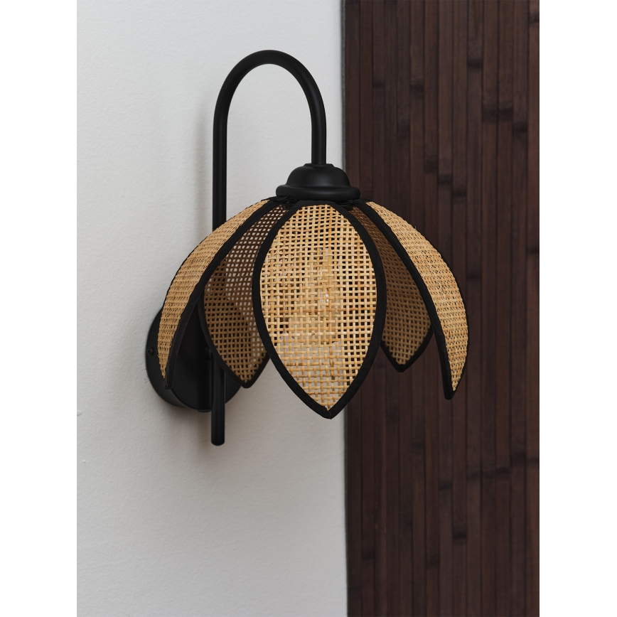 Osram - Zidna lampa DECOR RATTAN 1xE27/15W/230V bež/crna