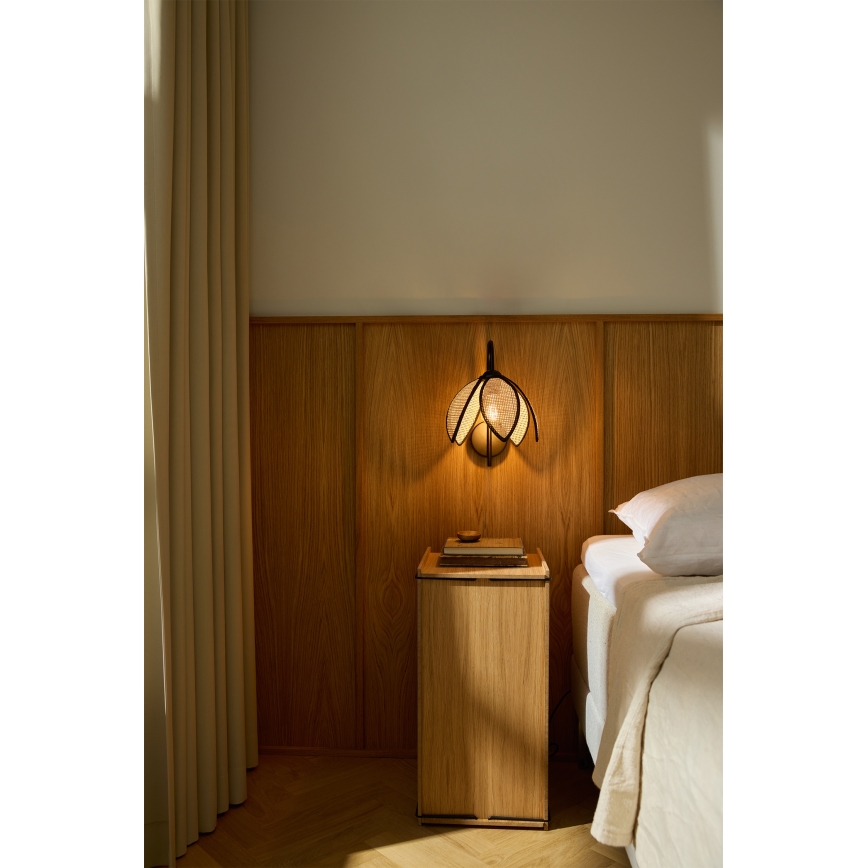 Osram - Zidna lampa DECOR RATTAN 1xE27/15W/230V bež/crna