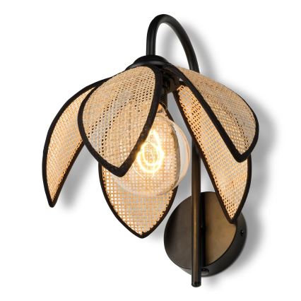 Osram - Zidna lampa DECOR RATTAN 1xE27/15W/230V bež/crna