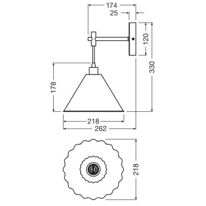 Osram - Zidna lampa PULP 1xE14/5,5W/230V