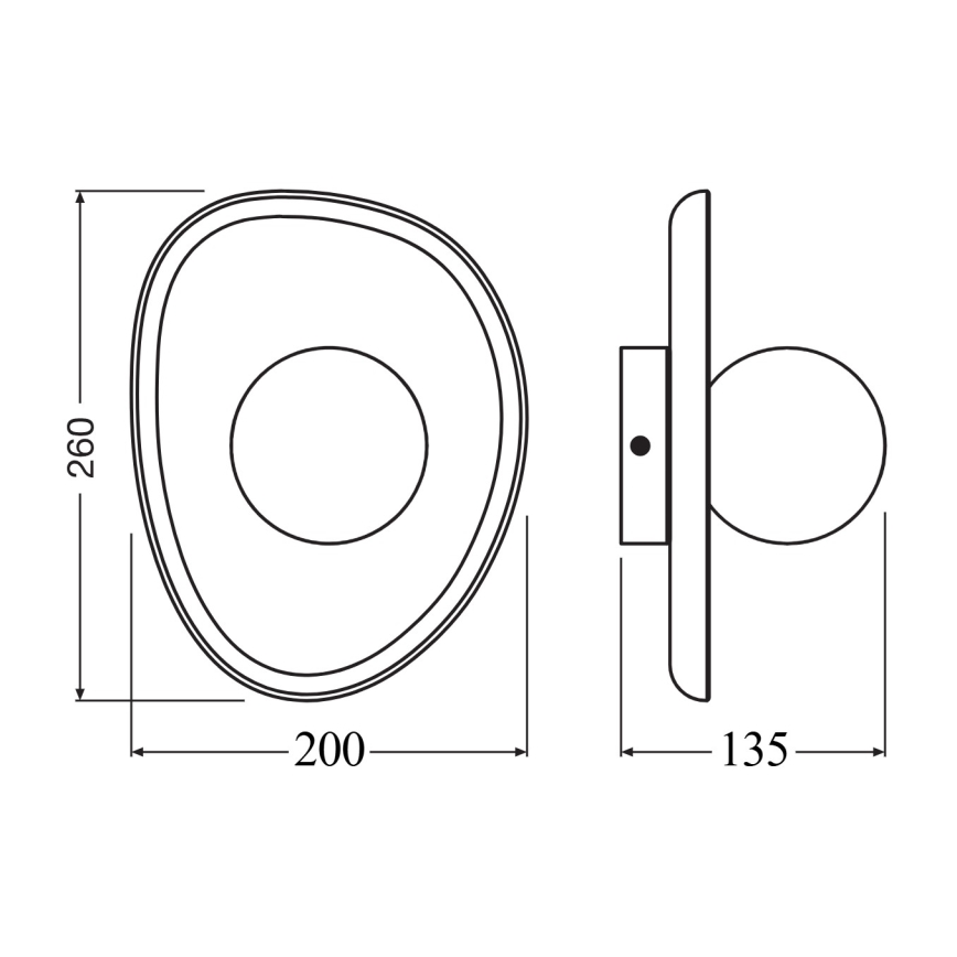 Osram - Zidno svetlo WOOD NEST 1xG9/5W/230V kaučukovo drvo