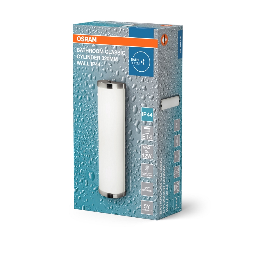 Osram - Kupatilsko zidno svetlo BATHROOM CLASSIC 2xE14/12W/230V IP44 sjajni hrom
