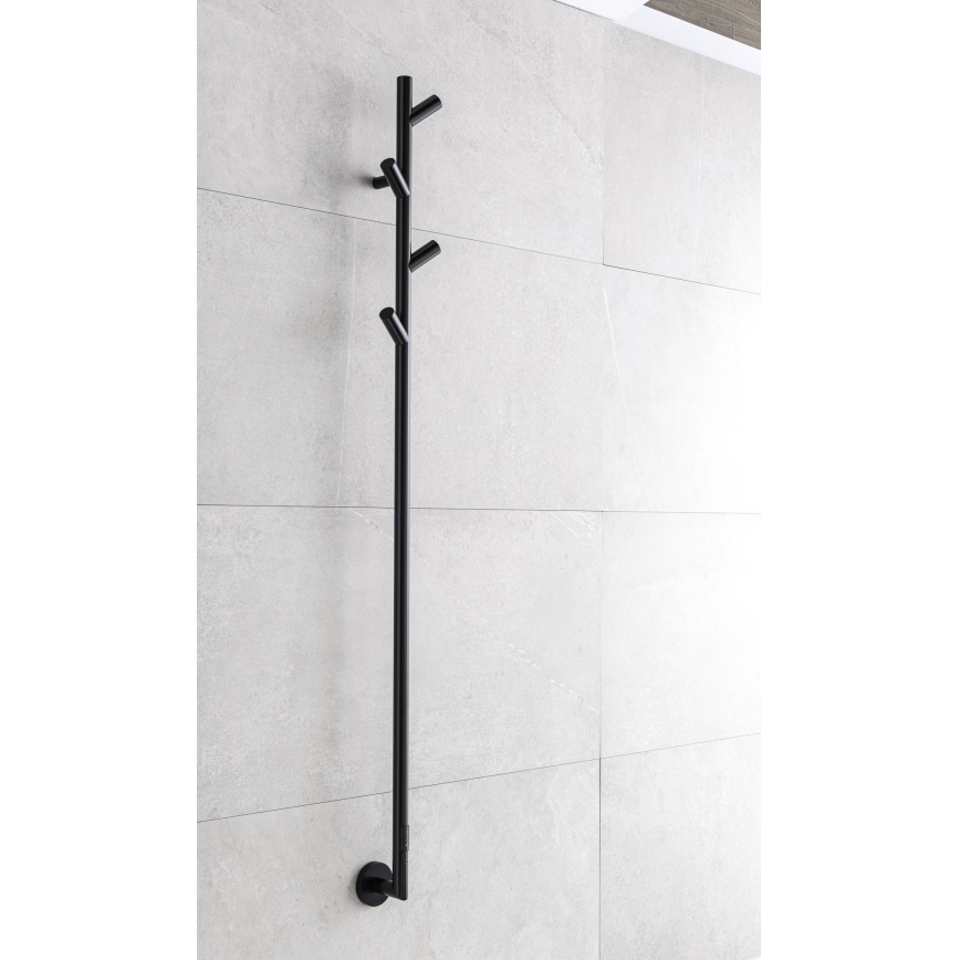 P.M.H. LS1B - Električni sušač peškira LISA 24W/230V 170 cm IP44 crna