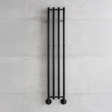 P.M.H. MO1B-R - Električni sušač peškira MONA 93W/230V 153,3 cm IP44 crna