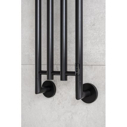 P.M.H. MO1B-R - Električni sušač peškira MONA 93W/230V 153,3 cm IP44 crna
