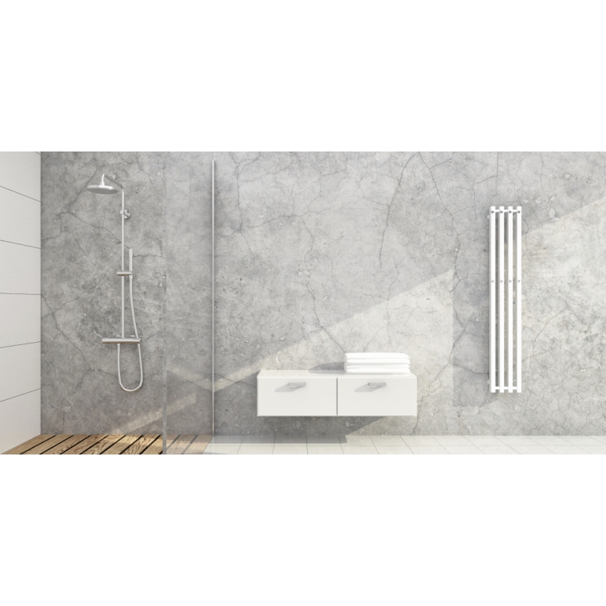 P.M.H. P2W/4 - Kupatilski merdevinski radijator PLUTO 406W 150 cm beli