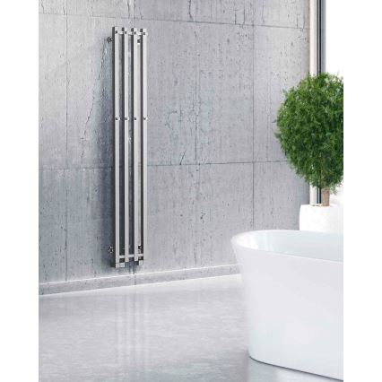P.M.H. PX2C/4 - Kupatilski peškarnik PLUTO X 350W 150 cm sjajni hrom