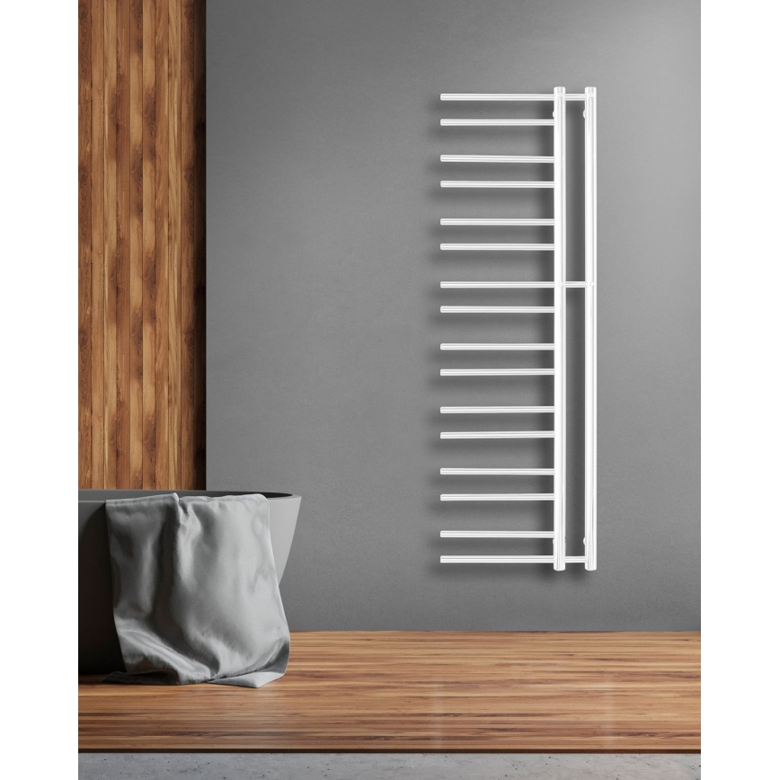 P.M.H. T2W-L - Rebrasti peškirni radijator THEIA 352W 154 cm levi/beli