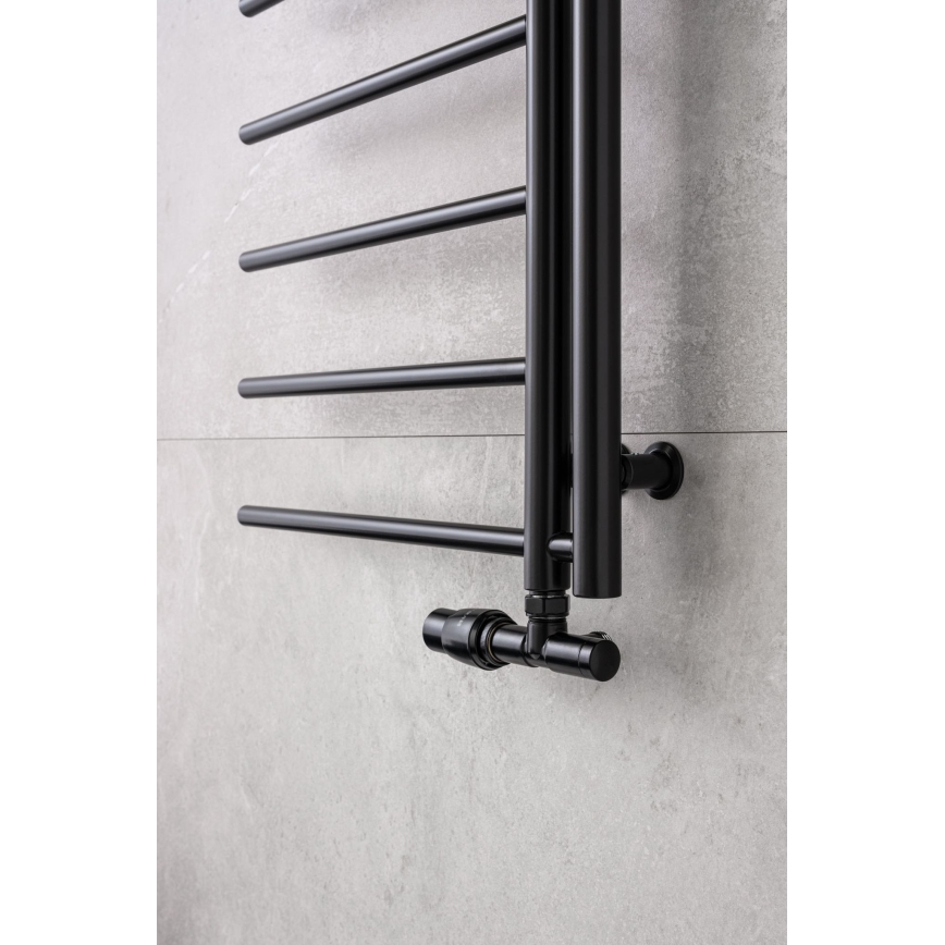 P.M.H. UNIKO-LB-EK - Ventil sa termostatskom glavicom UNIKO levi/crna