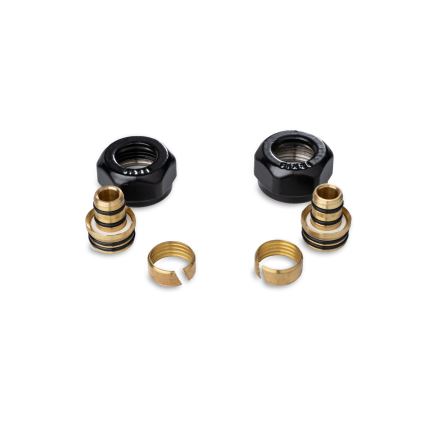 P.M.H. ZZM1624 - Stezni priključak za ventil UNIKO/TERM/DUO crni/alupex 16 mm