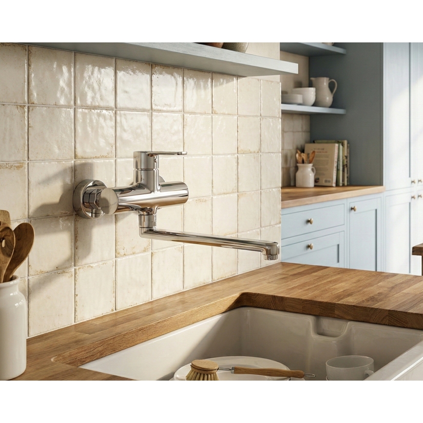 Paffoni - Baterija za sudoperu RED, sjajni hrom