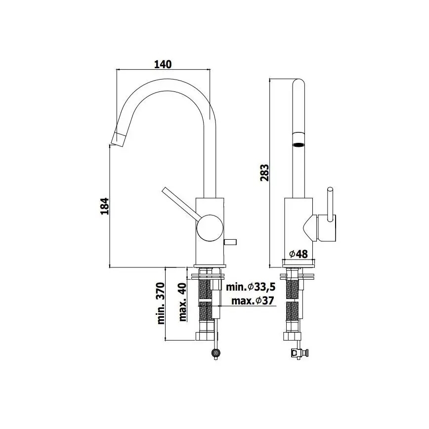 Paffoni - baterija za umivaonik LIGHT zlatna
