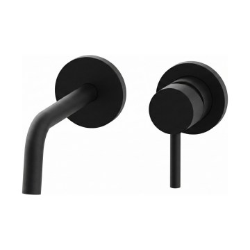 Paffoni - Baterija za umivaonik za podžbuknu ugradnju LIGHT, crna