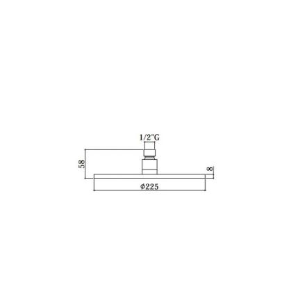 Paffoni - Glava tuša MASTER Ø 22,5 cm, sjajni hrom