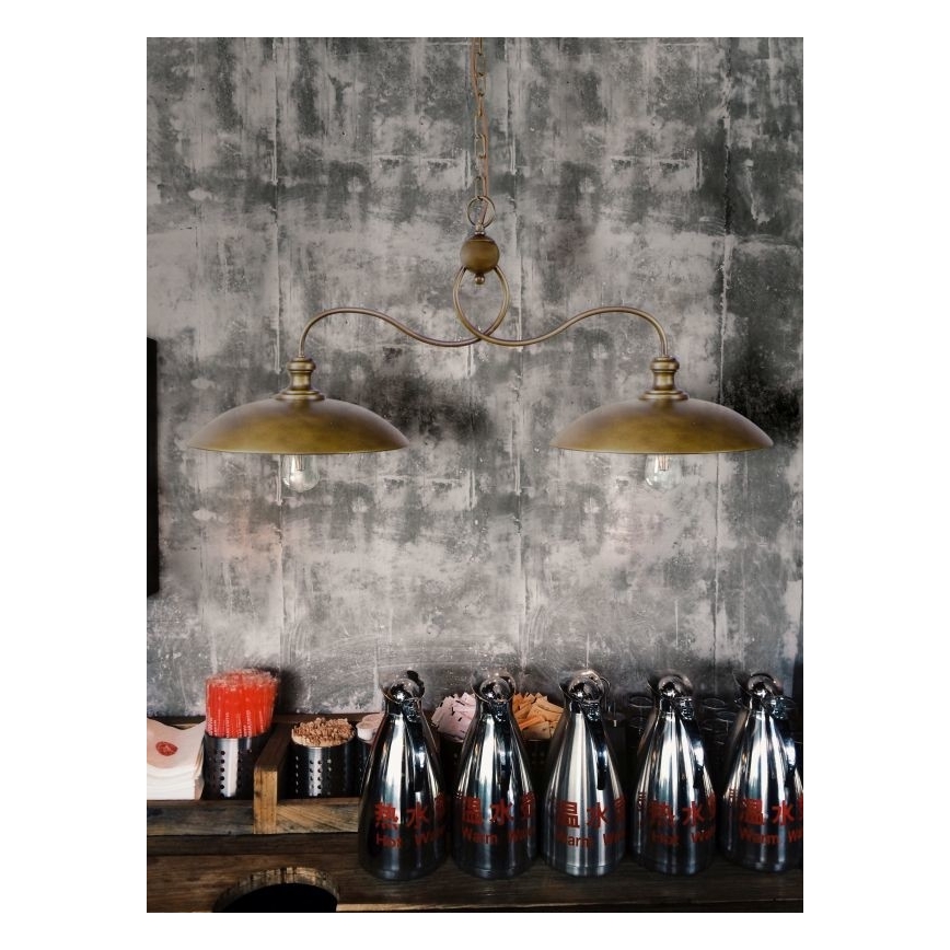 Luster na sajli ELZA 2xE27/60W/230V