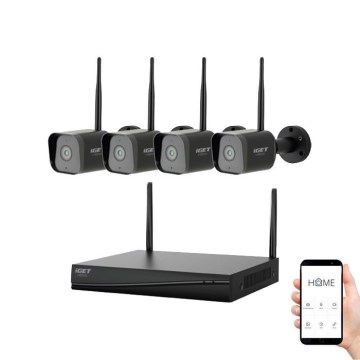 Pametan kamerinski sistem + 4x kamere sa 2K+ senzorom 12V IP65 Wi-Fi Tuya