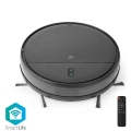 Pametan robotski usisivač sa mopom 28W/2500 mAh Wi-Fi crne boje + daljinski upravljač