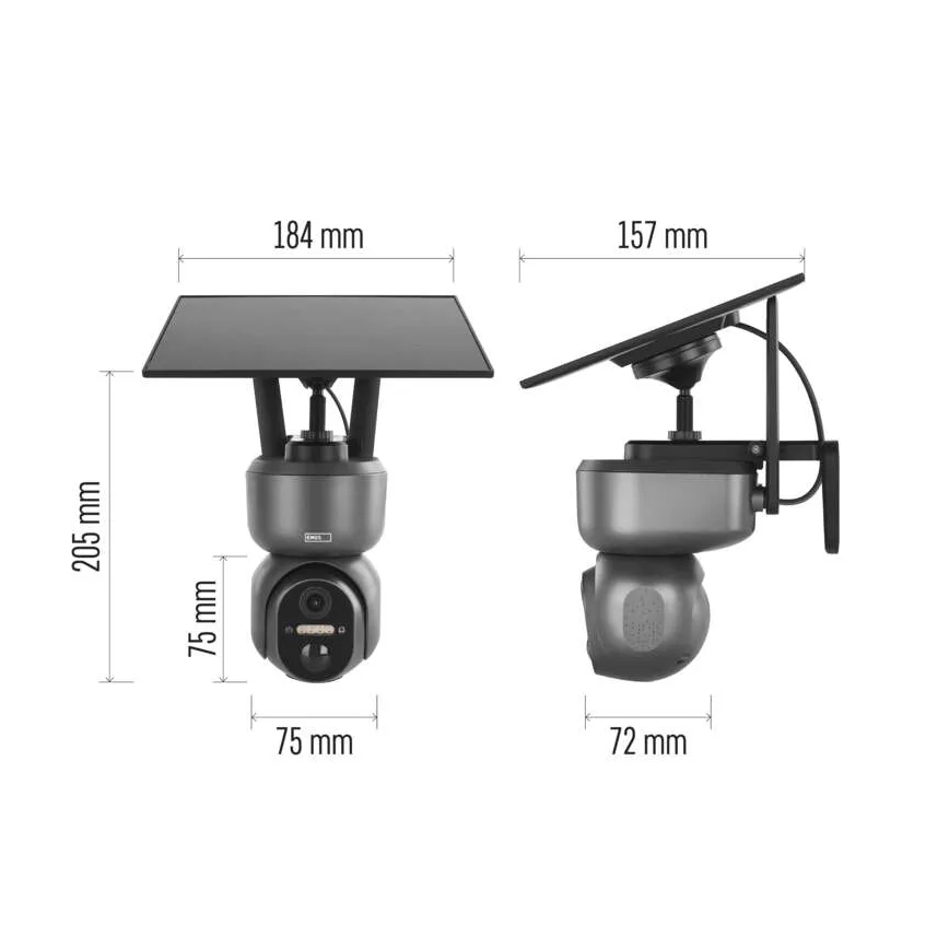 Pametna solarna kamera sa GoSmart senzorom — 4G/LTE, 10400 mAh, 5V, IP65, kompatibilna sa Tuya
