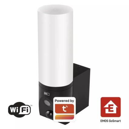 LED pametna spoljna kamera sa svetlom GoSmart LED/12W/230V 3200K IP65 Wi-Fi Tuya crna