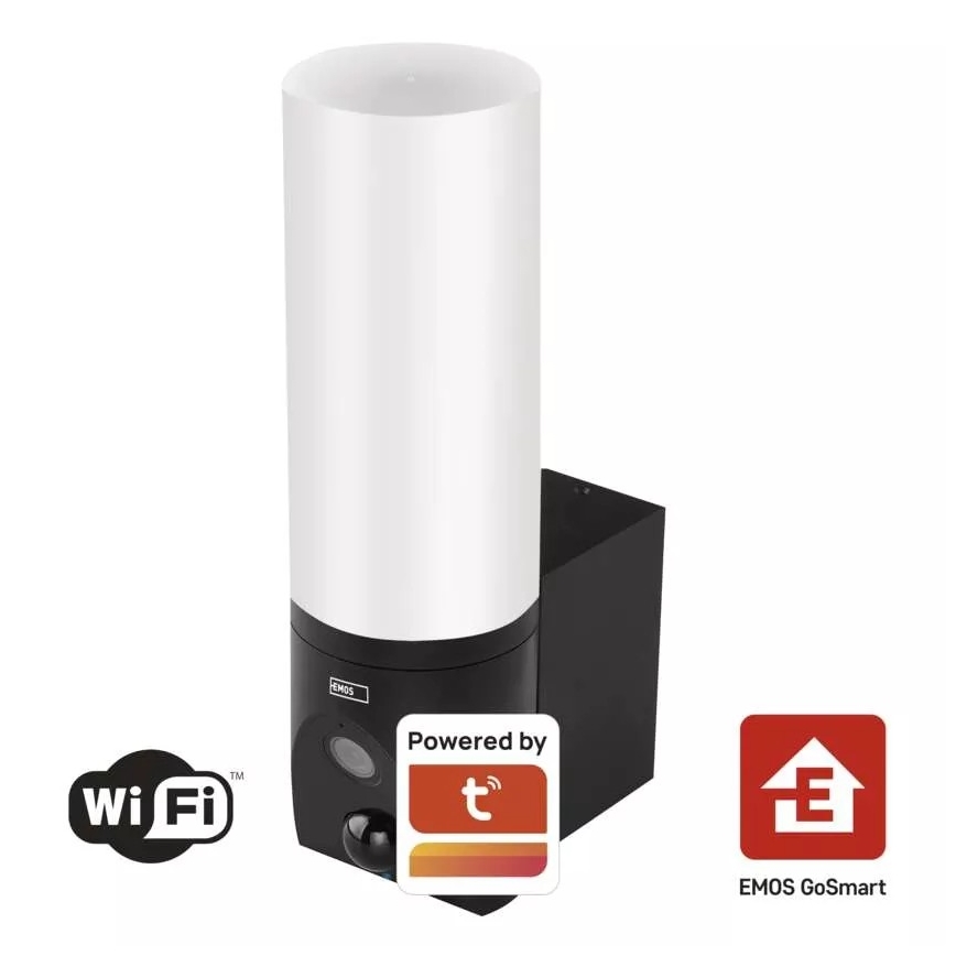 LED pametna spoljna kamera sa svetlom GoSmart LED/12W/230V 3200K IP65 Wi-Fi Tuya crna