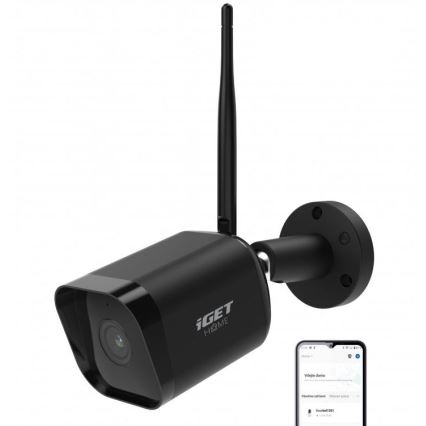 Pametna spoljna kamera sa senzorom Full HD 1080p 12V IP65 Wi-Fi Tuya crna