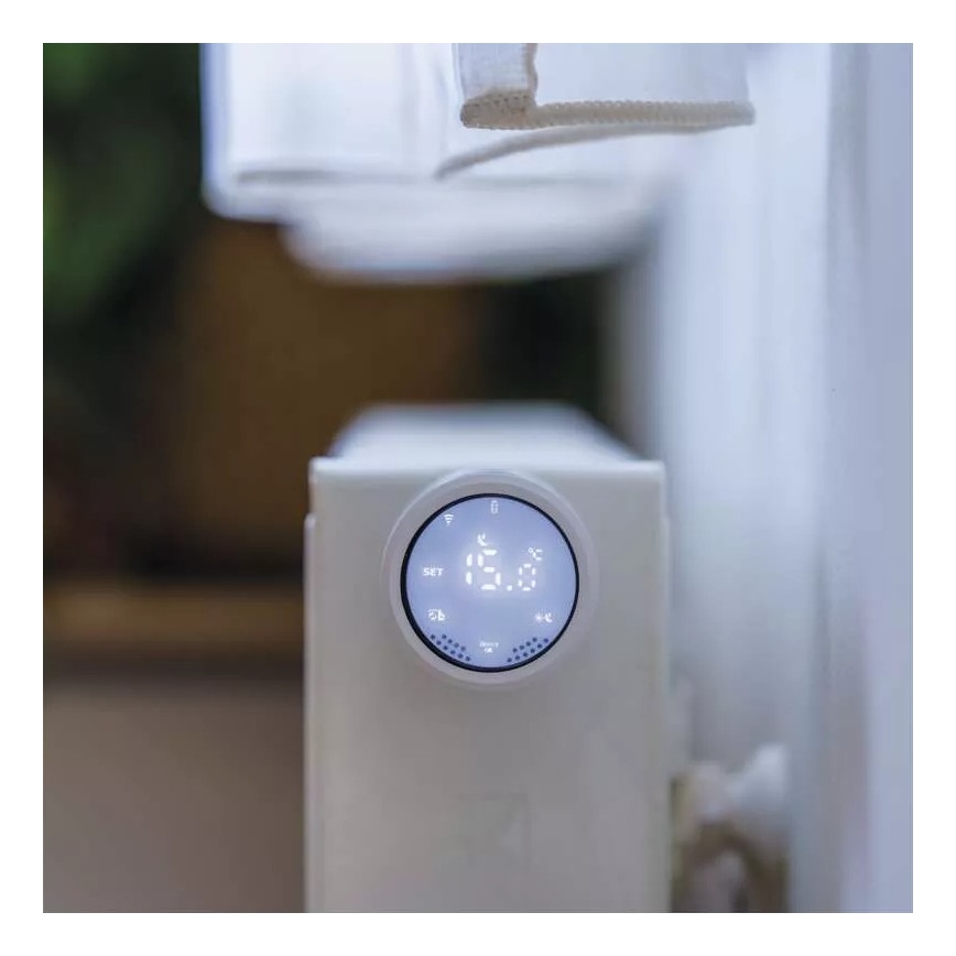 Pametna termostatska glavica sa LCD displejem GoSmart M30x1,5 2xAA/1,5V Tuya