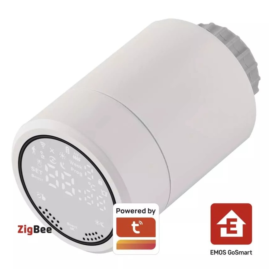 Pametna termostatska glavica sa LCD displejem GoSmart M30x1,5 2xAA/1,5V Tuya