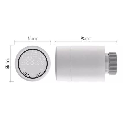 Pametna termostatska glavica sa LCD displejem GoSmart M30x1,5 2xAA/1,5V Tuya