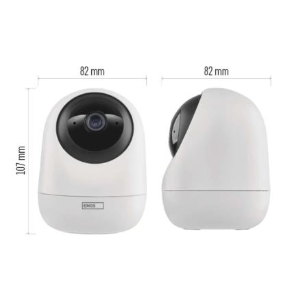 Pametna unutrašnja rotirajuća kamera sa senzorom pokreta GoSmart 5V Wi-Fi Tuya bela