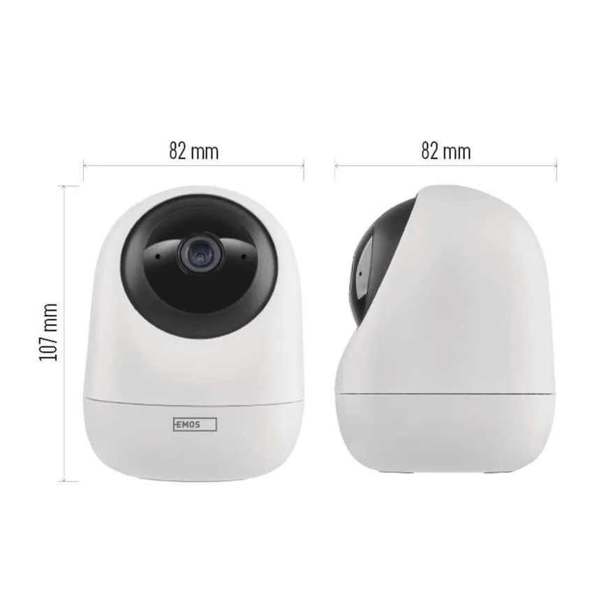 Pametna unutrašnja rotirajuća kamera sa senzorom pokreta GoSmart 5V Wi-Fi Tuya bela